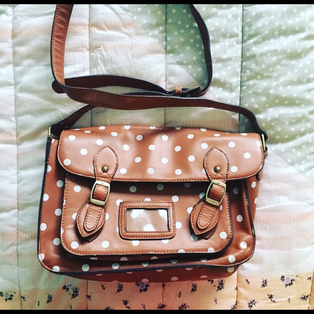 LYDC polka dot satchel